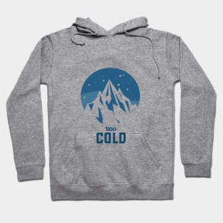 Snowing Cold White Mountain Hoodie